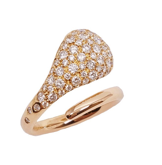18K Rose Gold 1.00CtTW Diamond Fashion Ring