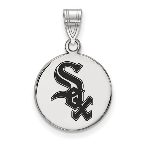 Chicago White Sox -  Sterling Silver Pendant with Enamel