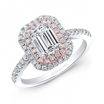 14K White & Rose Gold 1.25CtTW Diamond Ring