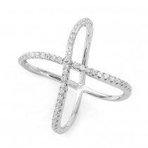 925 Sterling Silver Fashion Ring with CZs