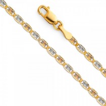 14K 3-Tone Gold Valentino Chain