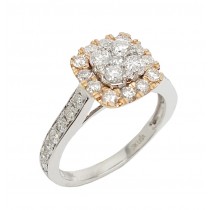 14K White & Rose Gold 1.00CtTW Diamond Ring