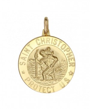 14K Yellow Gold St. Christopher Medal
