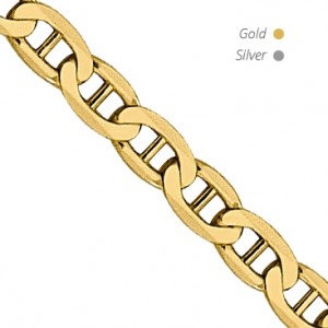 14K Yellow Gold Flat Anchor Chain